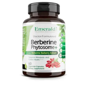 Emerald Labs: Berberine Phytosome+ - Berberine Complex for Heart Health Support, Metabolism Support* - Gluten-Free & Vegan - 60 Vegetable Capsules (30-Day Supply)
